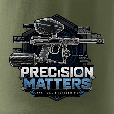 Technický nákres precision matters paintball