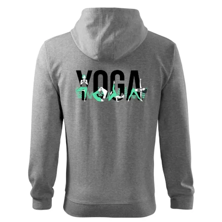 Yoga nápis barevný
