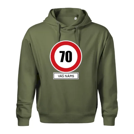 Dopravní značka - rychlost 70 - váš nápis