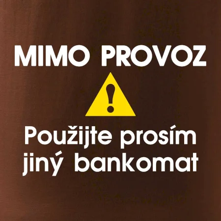 Mimo provoz - použijte jiný bankomat