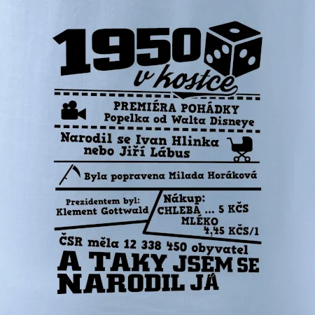 1950 v kostce