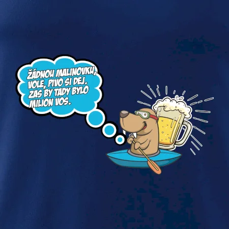 Žádnou malinovku, ale pivo