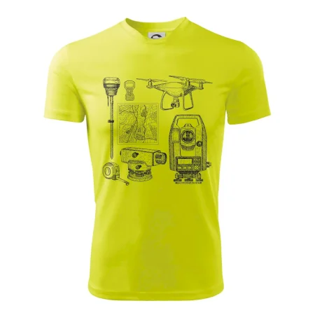 Geodet teodolit dron