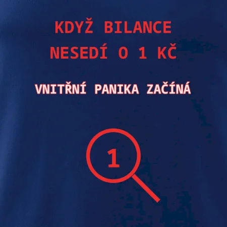 Bilance nesedí o 1 Kč