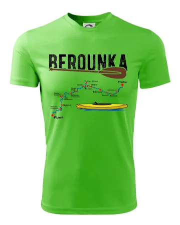 Mapa řeky Berounky