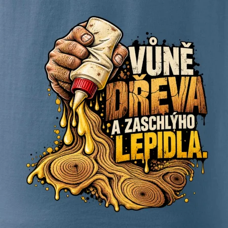 Vůně dřeva a zaschlýho lepidla - kapající lepidlo a letokruhy