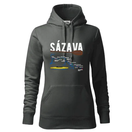 Mapa řeky Sázavy