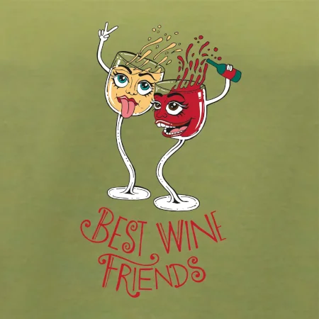 Best wine friends dancing (Pecka design)
