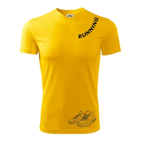 Running nápis šikmo