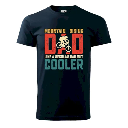 Mountain biking dad like a regular dad