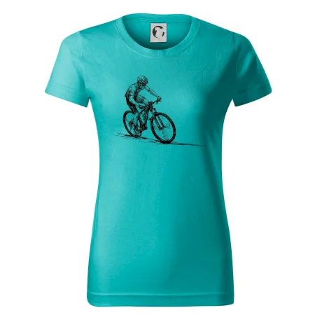 MTB kreslený cyklista