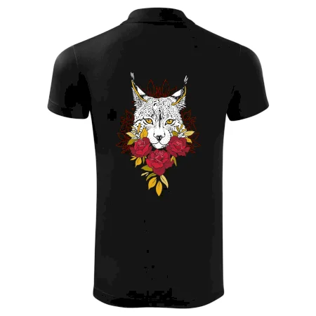Rys s červenými růžemi  (Pecka design)