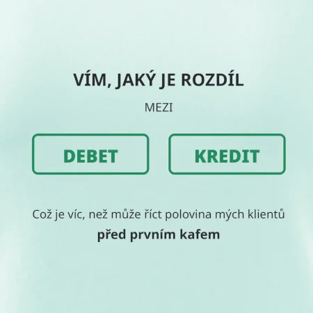Rozdíl mezi debet a kredit