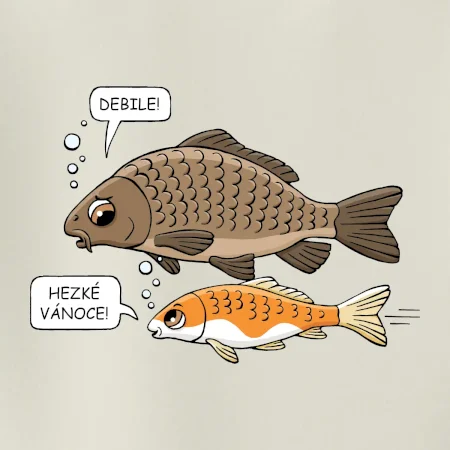 Hezké Vánoce Kapr a Koi kapr (Hana-creative)