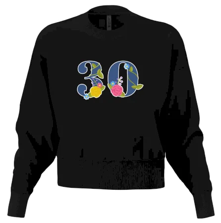 Květinové číslo kreslené - 30