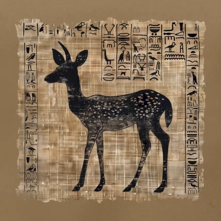 Egyptské hieroglyfy srnka
