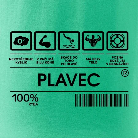 Čárový kód  - Plavec