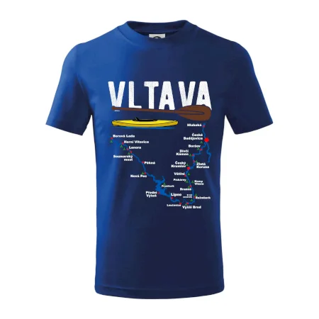 Mapa řeky Vltavy