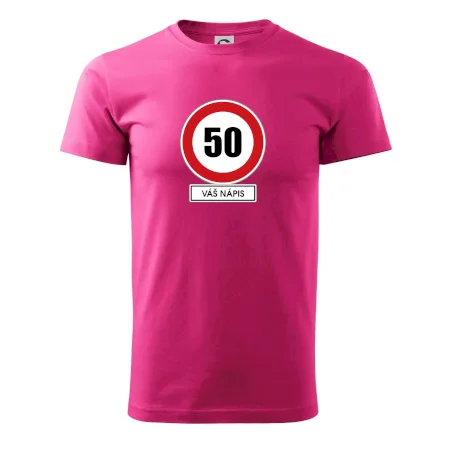 Dopravní značka - rychlost 50 - váš nápis
