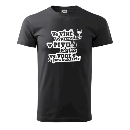Ve víně je pravda, v pivu síla, ve vodě bakterie