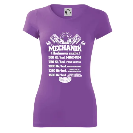Mechanik - hodinová sazba