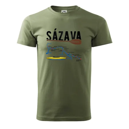Mapa řeky Sázavy