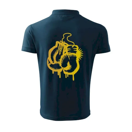 Box rukavice - zlatý potisk