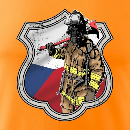 Hasič erb - Česká vlajka