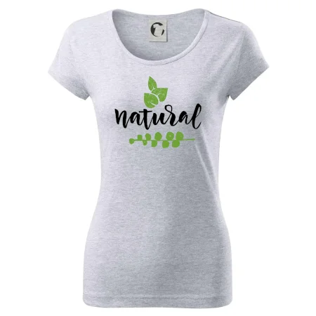 Natural - nápis v listech
