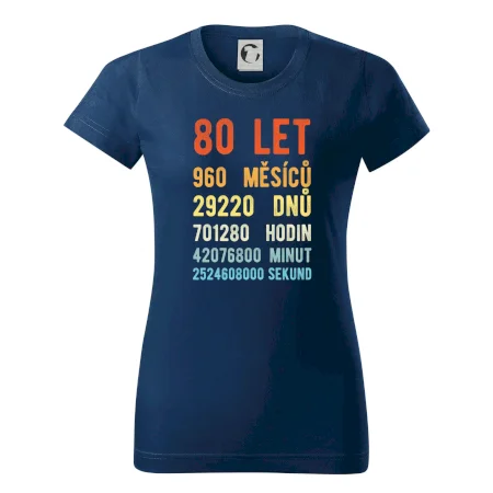 Narozeniny 80 přepočet času