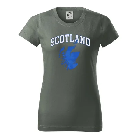 Scotland nápis s mapou