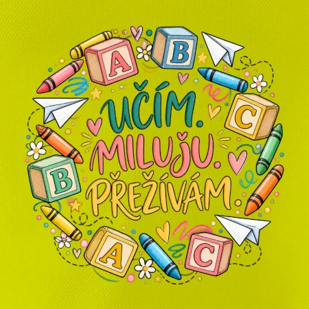 Učím miluju přežívám školní abeceda
