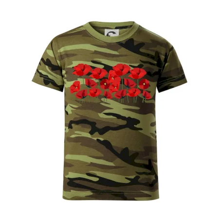 Vlčí mák v řadě