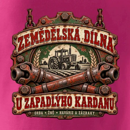 Zemědělská dílna u zapadlého kardanu
