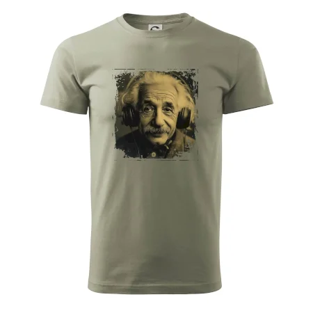 Albert se sluchátky