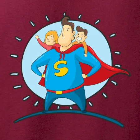 Táta superman - holka a kluk