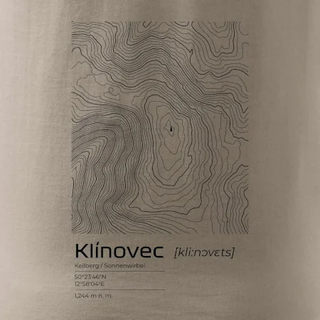 Klínovec - vrstevnice v obdélníku