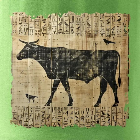 Egyptské hieroglyfy kráva
