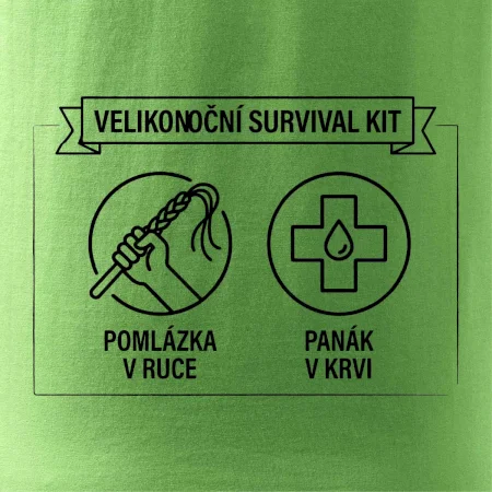 Velikonoční survival kit Pomlázka v ruce, panák v krvi