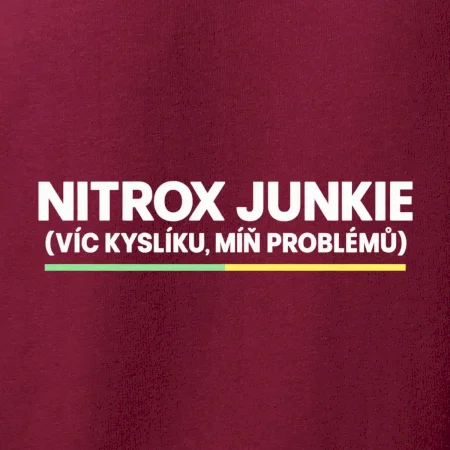 Nitrox junkie zelenožlutá linka pod nápisem