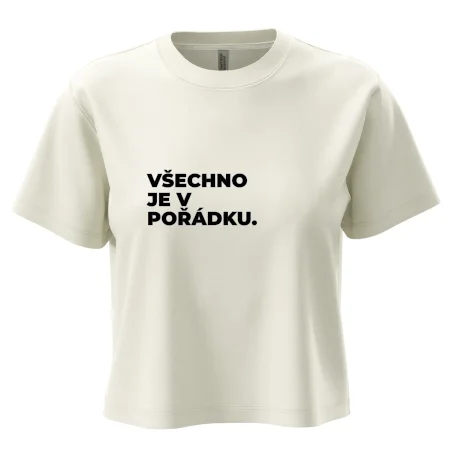 VŠECHNO JE V POŘÁDKU.