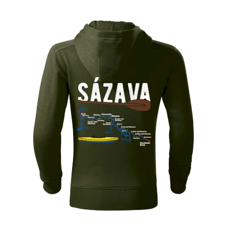 Mapa řeky Sázavy