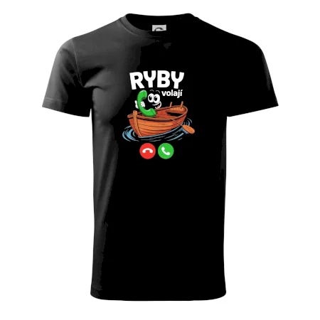 Karikatura ryby volají