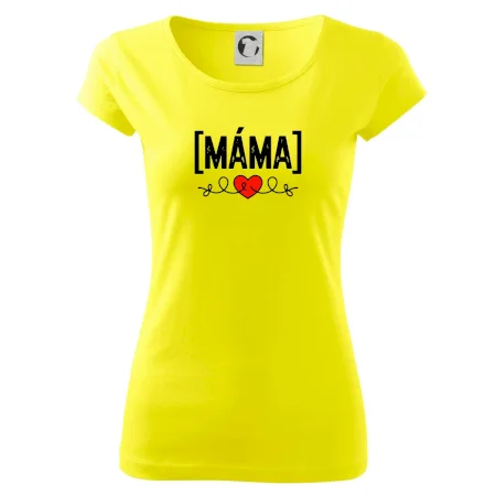 Nápis máma a srdce