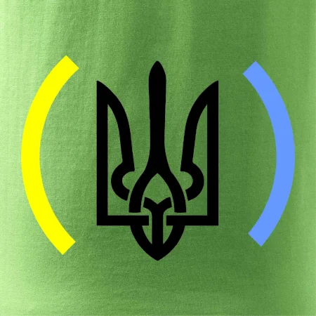Ukrajina trojzubec s barvami