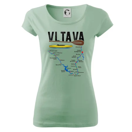 Mapa řeky Vltavy