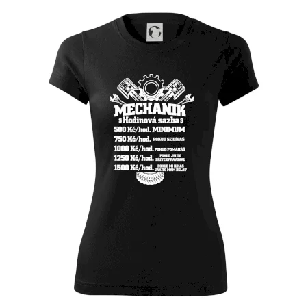 Mechanik - hodinová sazba