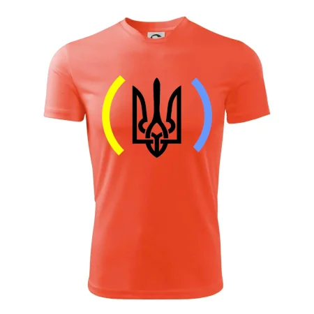 Ukrajina trojzubec s barvami