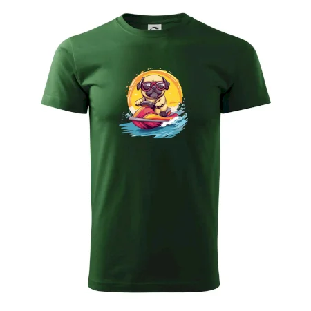 Mops na vodním skútru