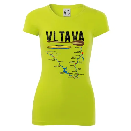 Mapa řeky Vltavy